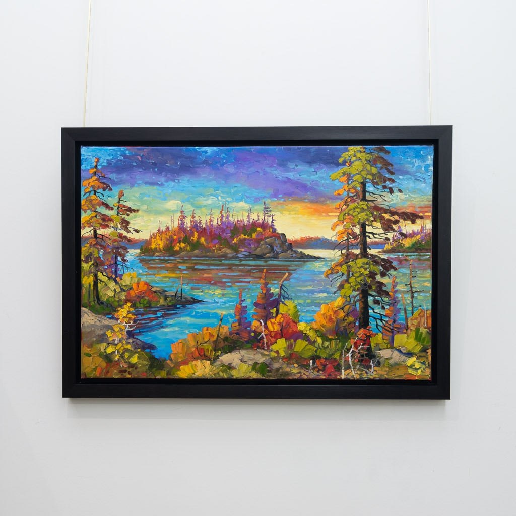Northern Falls, Algonquin | 24&quot; x 36&quot; Oil on Canvas Rod Charlesworth