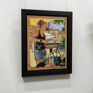 Jeannette Perreault Chaleur et Rosé de Provence | 24" x 18" Oil on Canvas