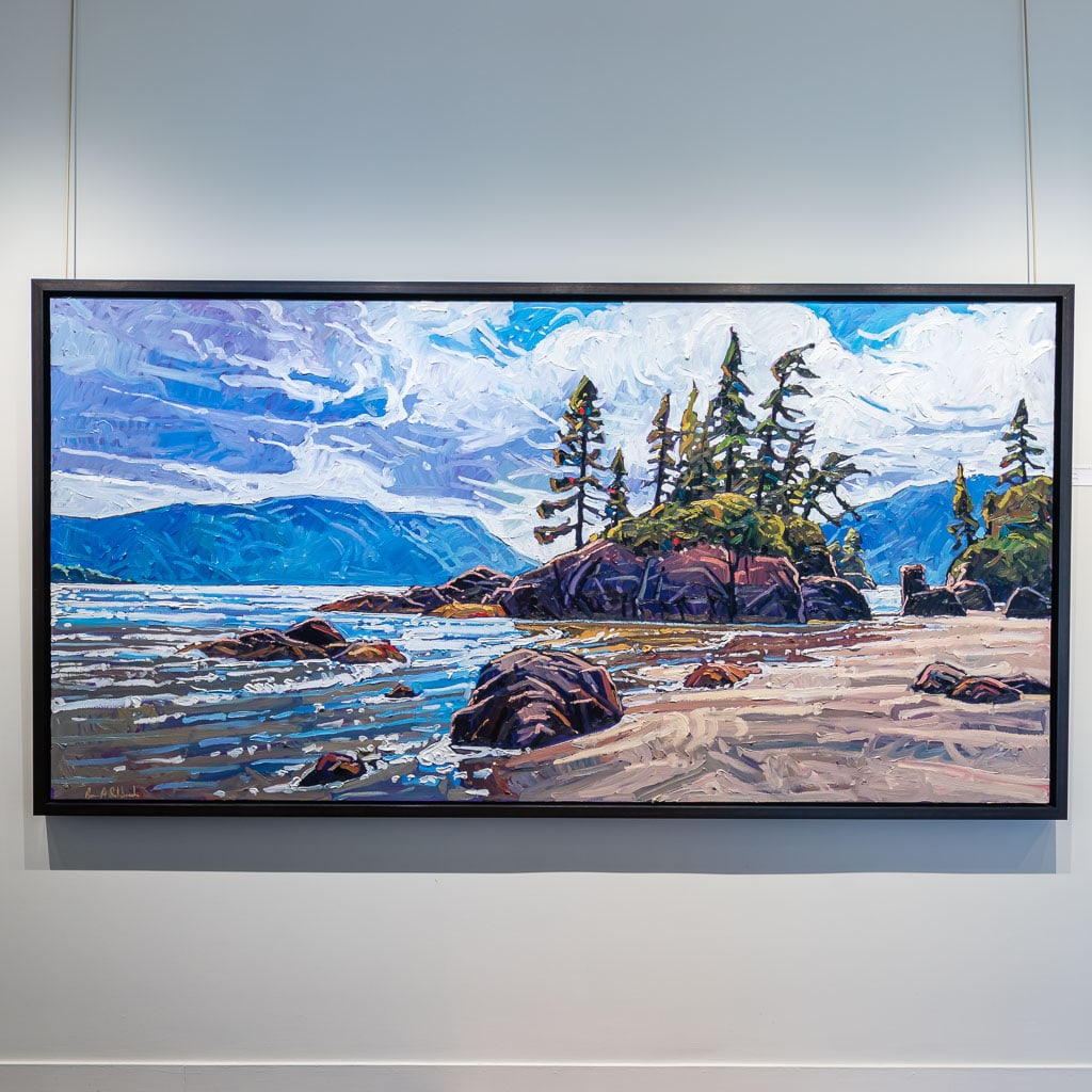 Ryan Sobkovich Alluring Cape Scott Shores, BC | 48&quot; x 96&quot; Oil on Canvas