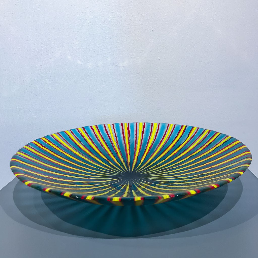 Stretch and Flow - Donation for Ukraine | 14" Kilnformed Glass Bob Leatherbarrow