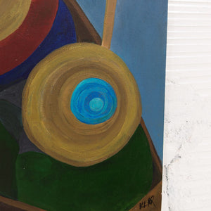 Irene Klar Hats and Paddles | 18" x 18" Acrylic on Canvas