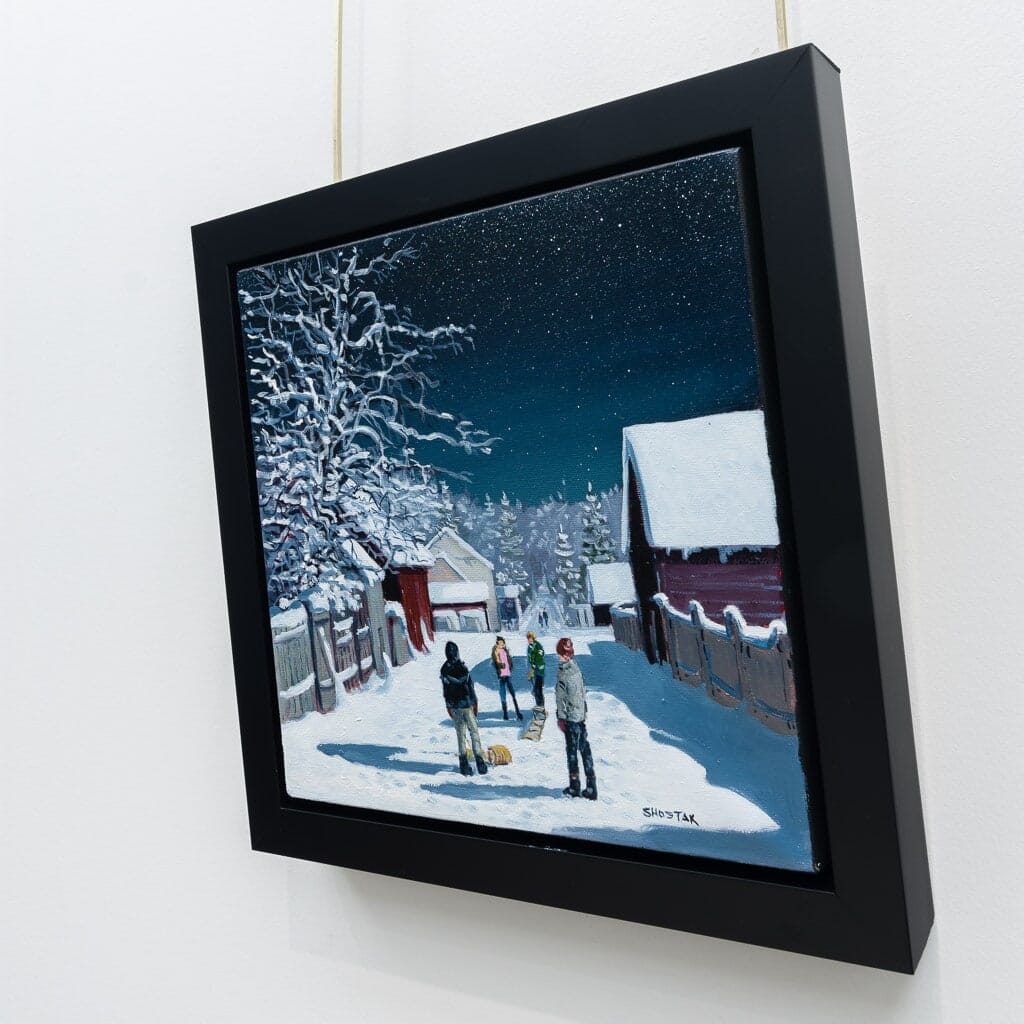 Maybe after we warm up | 12" x 12" Oil on Canvas Peter Shostak