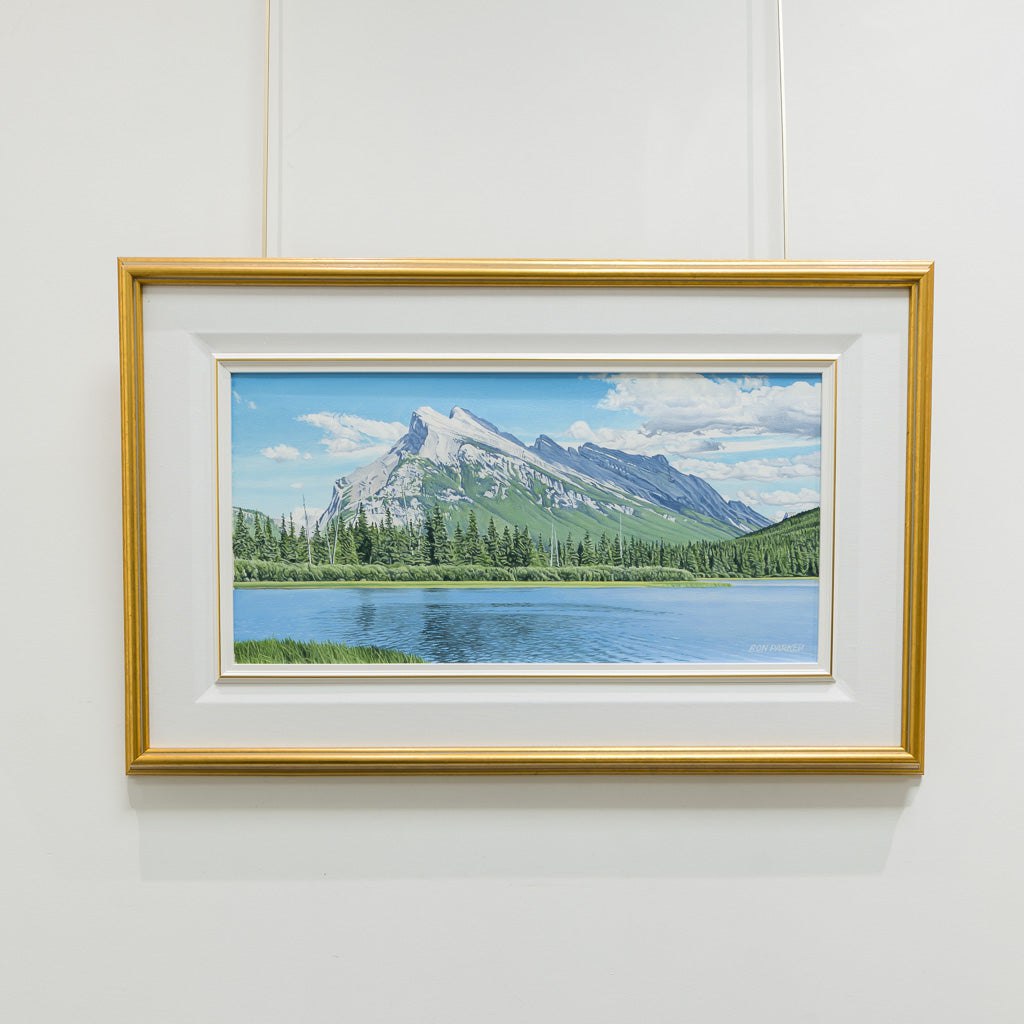 Ron Parker Mount Rundle | 12" x 24" Oil on Canvas