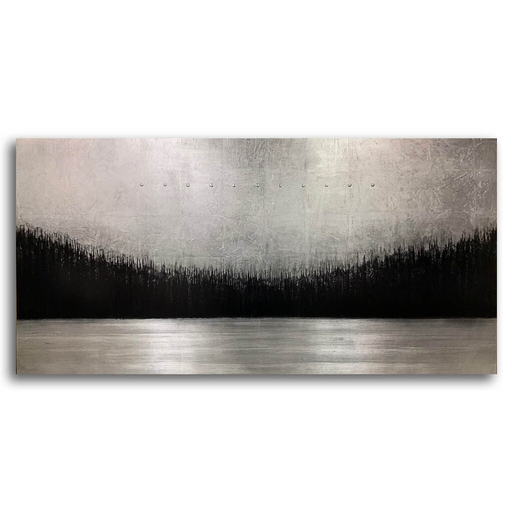 Standing Witness | 32" x 63" mixed media on panel David Graff