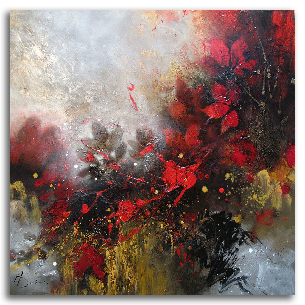 Ariane Dubois Le feu de ton passage Mixed Media on canvas
