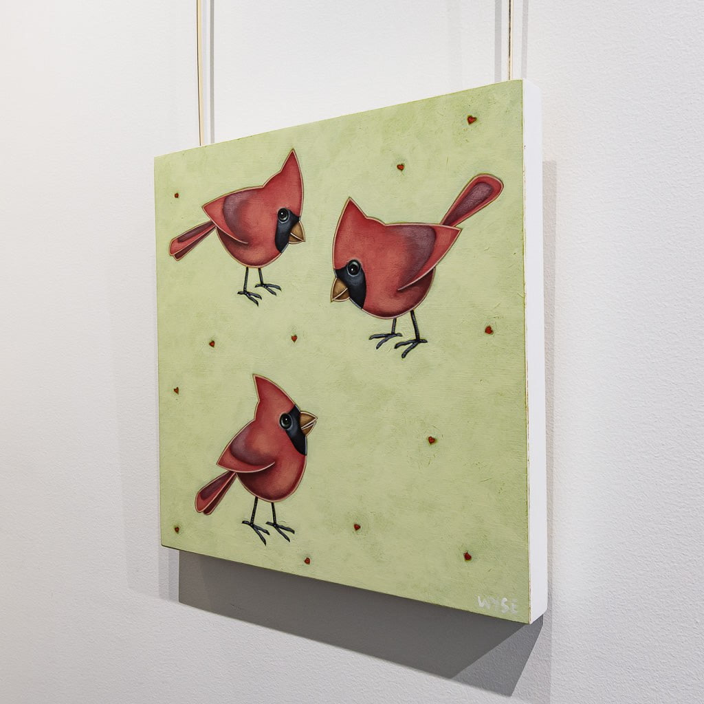Love Birds I  |  16" x 16" Acrylic on Board Peter Wyse