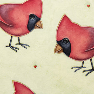 Peter Wyse Love Birds I  |  16" x 16" Acrylic on Board