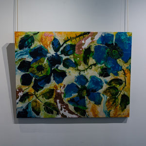 Joanne Gauthier Poetry of "Des la Fontaine" | 36" x 48" Oil on Canvas