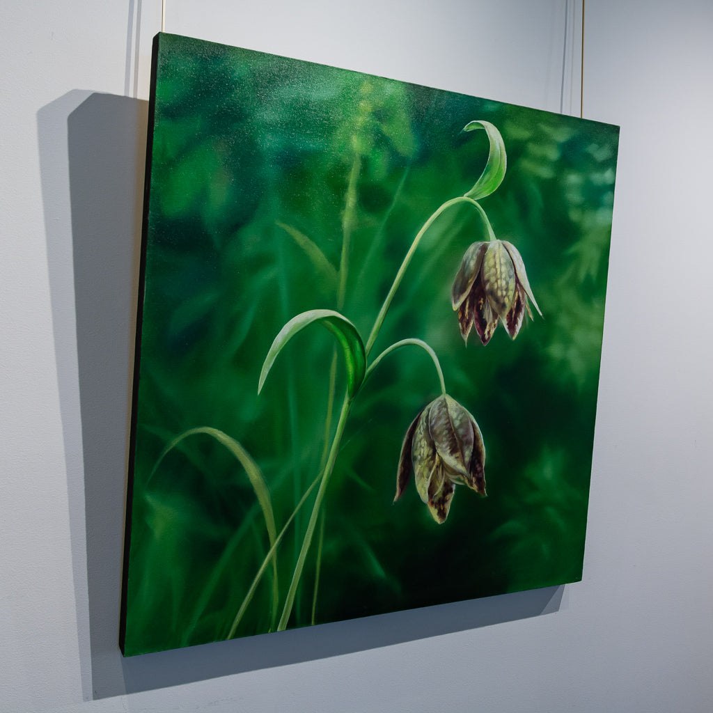 Two Flowers | 40" x 40" Oil on Canvas Richard Cole