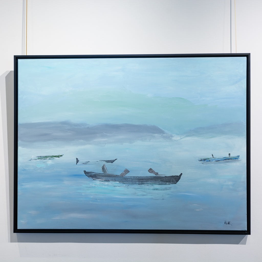 Mists on West Lake | 36&quot; x 48&quot; Acrylic on Canvas Irene Klar