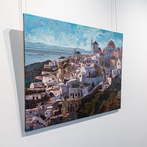 Paul Paquette Oia, Santorini | 30" x 36" Oil on Canvas