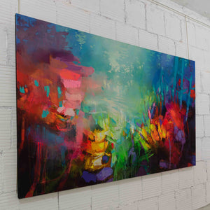 Blu Smith My Private Sunrise | 54" x 85" Mixed Media on canvas