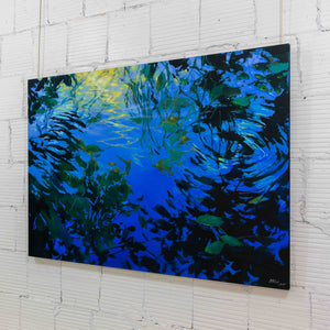 Blu Smith Moonlight Dance | 48" x 68" Mixed Media on canvas