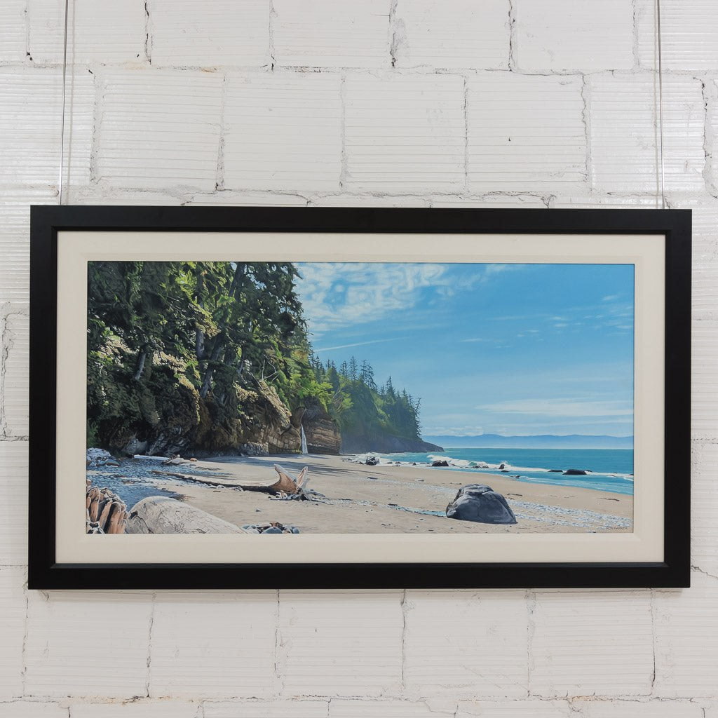 Mystic Beach Spring | 27" x 54" Oil on Canvas Ron Parker