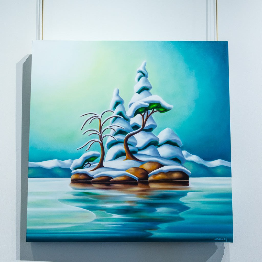 Winter Surprise | 30&quot; x 30&quot; Oil on Canvas Dana Irving