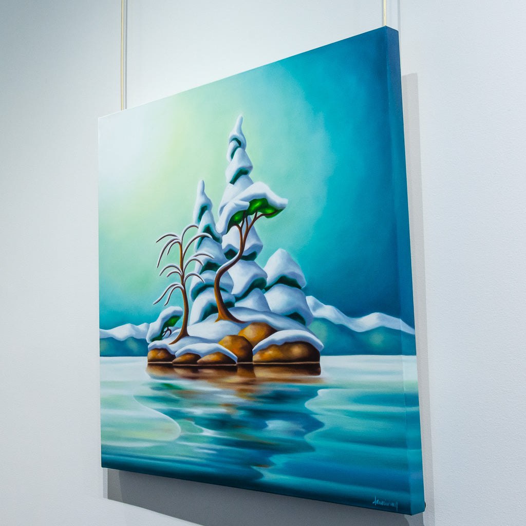 Winter Surprise | 30" x 30" Oil on Canvas Dana Irving