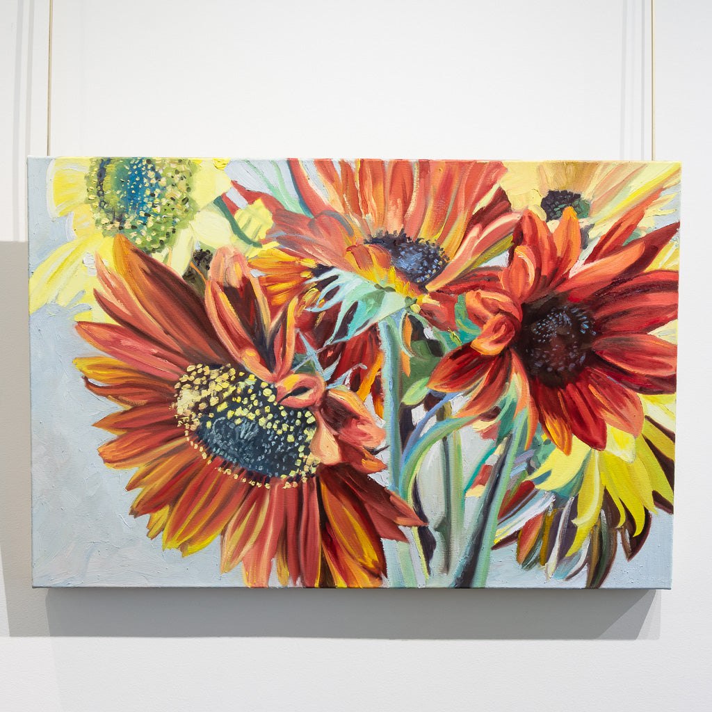 Sunflowers III  |  24" x 36" Oil on Canvas Naomi Cairns