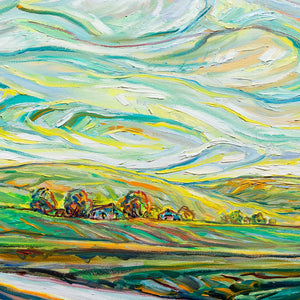 Steve R. Coffey Morning House | 40" x 30" Oil on Canvas