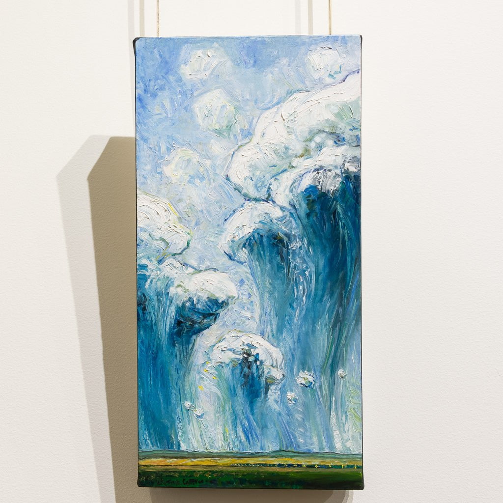Steve R. Coffey Prairie Jellyfish | 20" x 10" Oil on Canvas