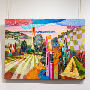 Paul Jorgensen Valley Rosa | 36" x 48" Acrylic on Canvas