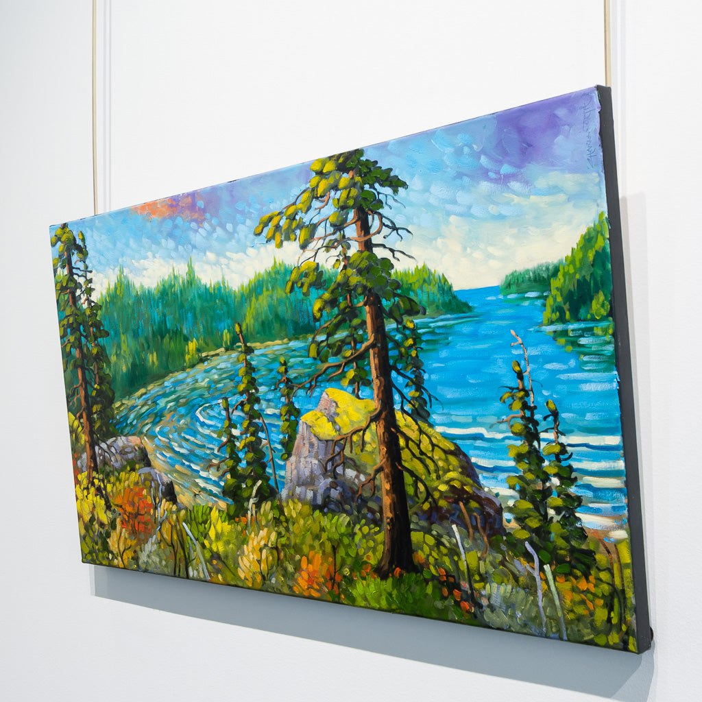 Island Inlet, Near Ucluelet | 18" x 36" Oil on Canvas Rod Charlesworth