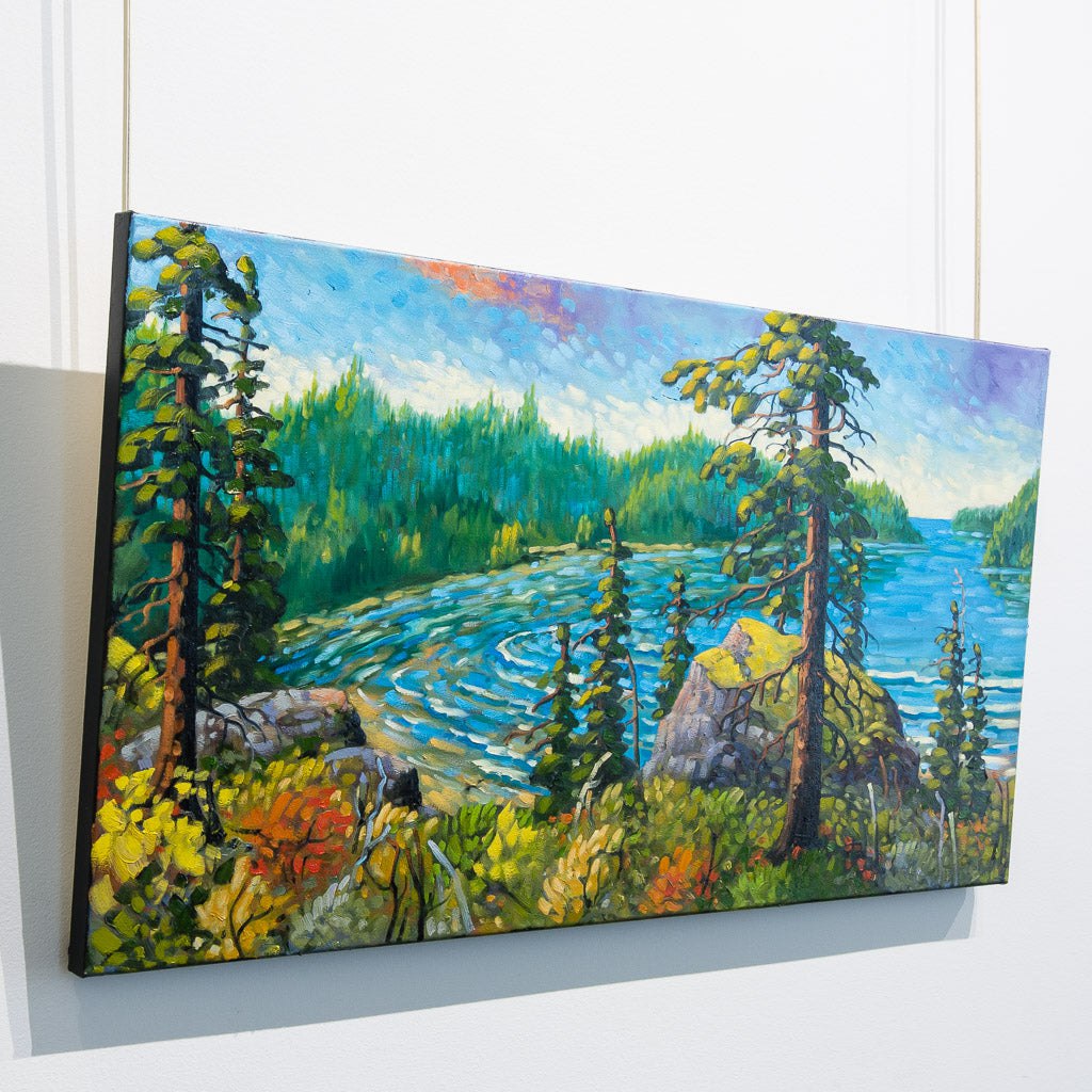 Island Inlet, Near Ucluelet | 18" x 36" Oil on Canvas Rod Charlesworth