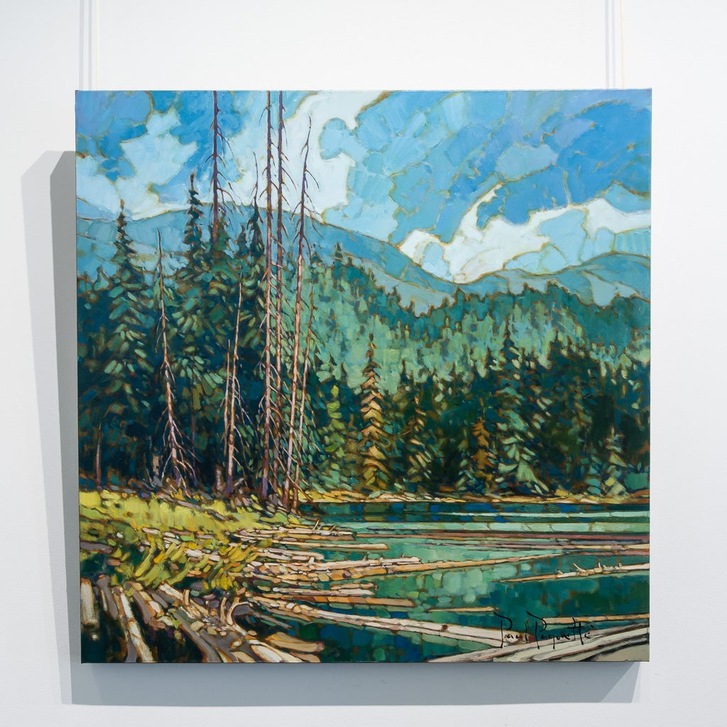 Forest Lake | 36&quot; x 36&quot; Oil on Canvas Paul Paquette