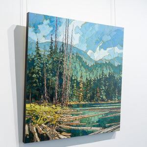 Paul Paquette Forest Lake | 36" x 36" Oil on Canvas