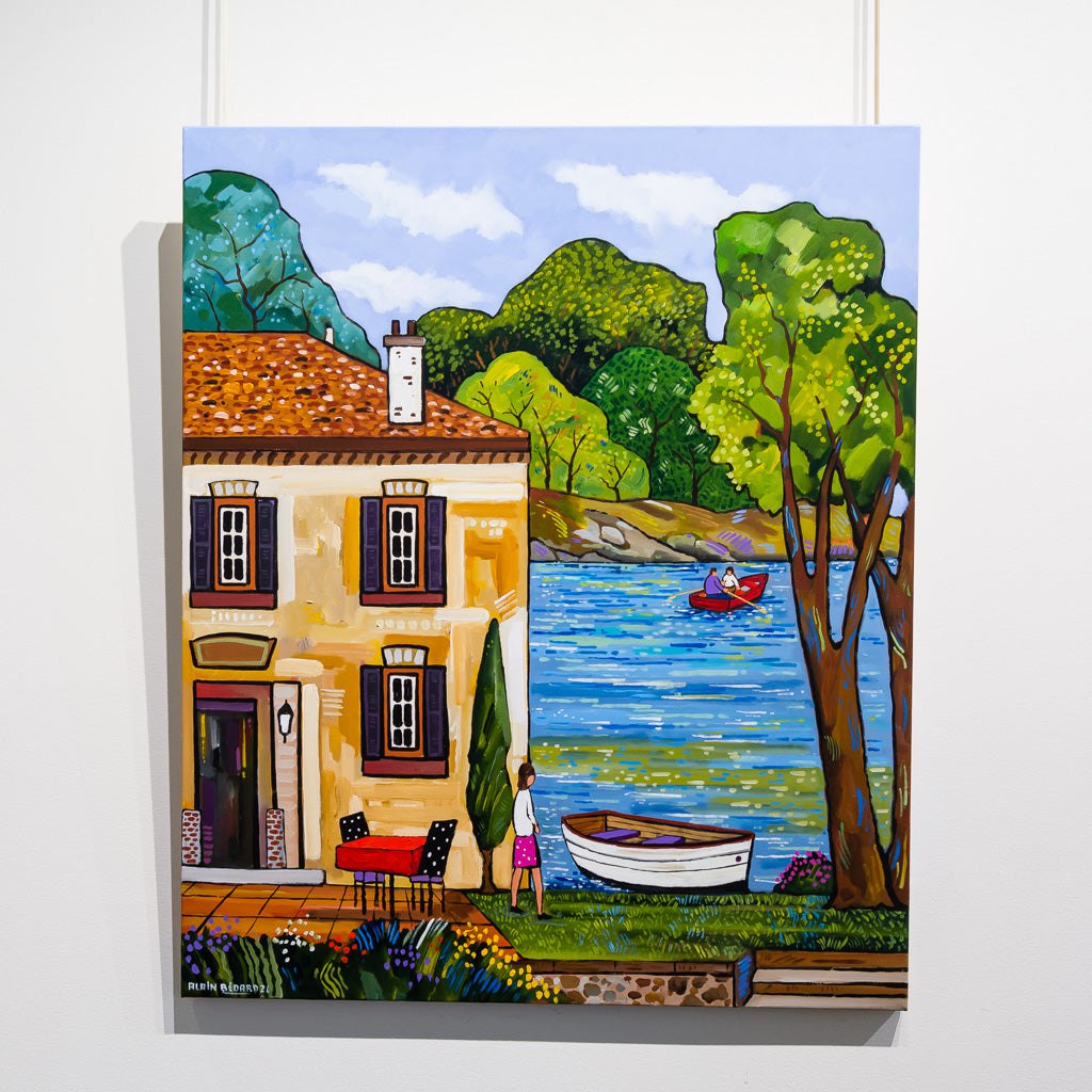 To the Lake | 36" x 30" Acrylic on Canvas Alain Bédard