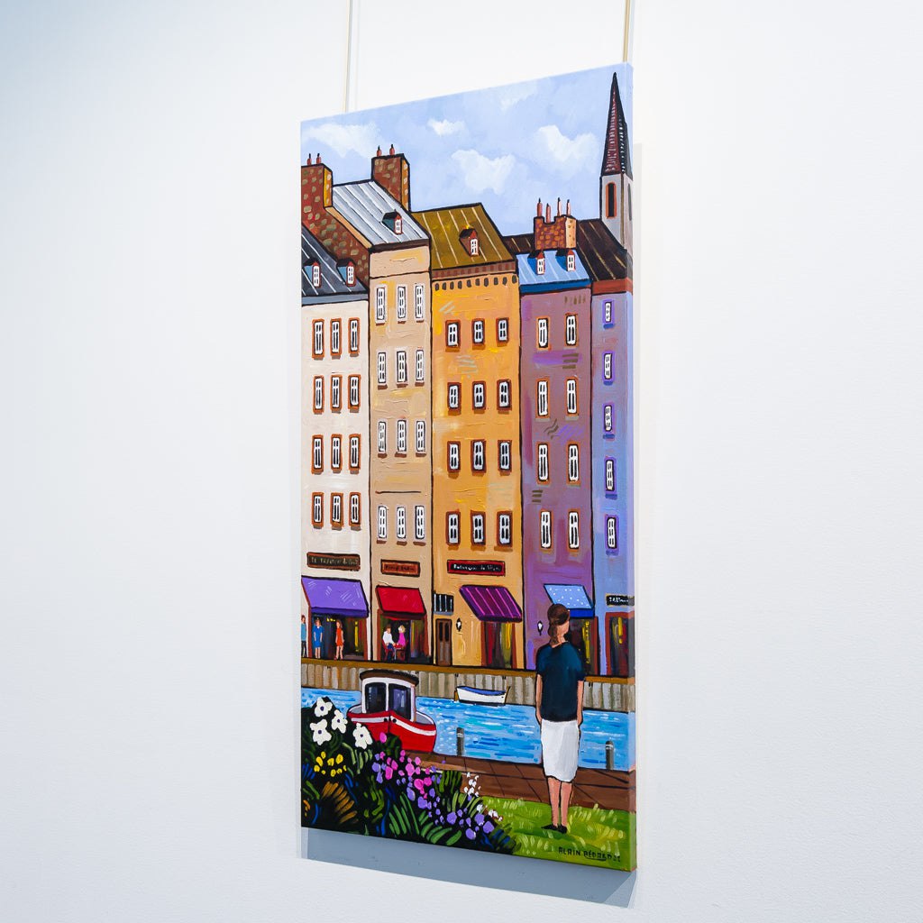 The Port Tour | 36" x 18" Acrylic on Canvas Alain Bédard