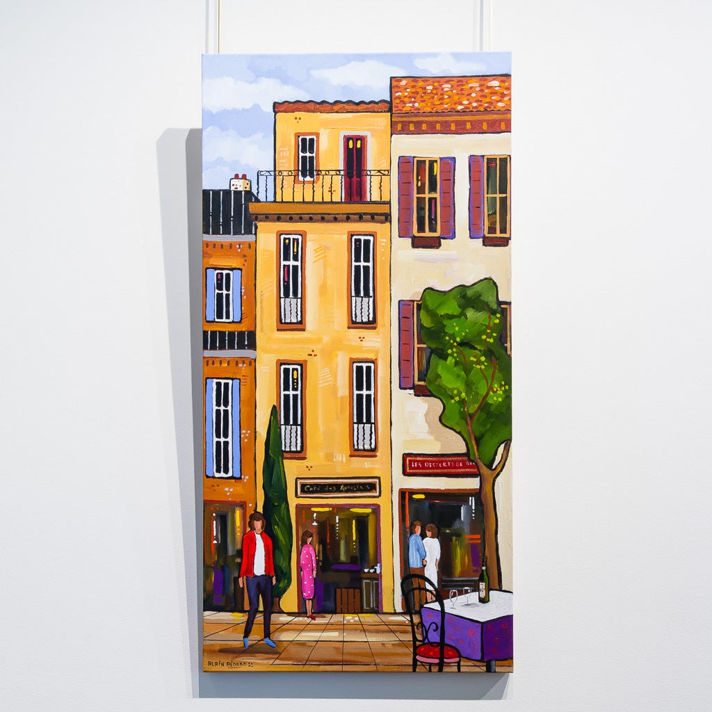 Charming Arles | 36&quot; x 18&quot; Acrylic on Canvas Alain Bédard