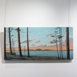 Joel Mara The Quiet Dawn | 28.5" x 60.5" Oil on Canvas