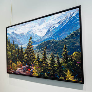 Ryan Sobkovich Snow Capped Rocky Mountains, BC | 40" x 60" Oil on Canvas