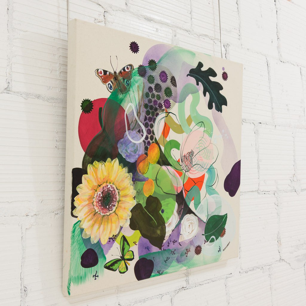 Floraison Tourbillonante | 30" x 30" Acrylic on Canvas Sophie Carrier