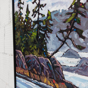 Ryan Sobkovich After the Rain Vancouver Island | 36" x 36" Oil on Canvas