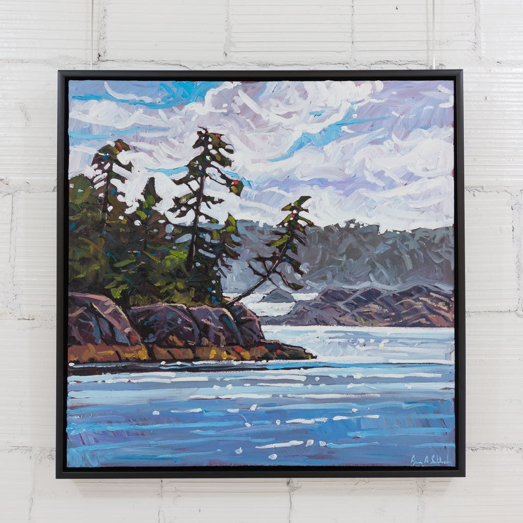 Ryan Sobkovich After the Rain Vancouver Island | 36" x 36" Oil on Canvas