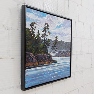 Ryan Sobkovich After the Rain Vancouver Island | 36" x 36" Oil on Canvas