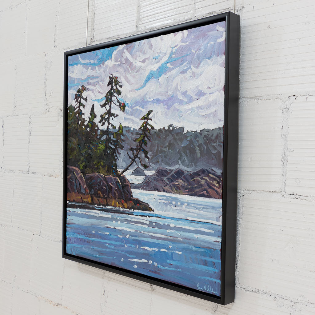 Ryan Sobkovich After the Rain Vancouver Island | 36" x 36" Oil on Canvas