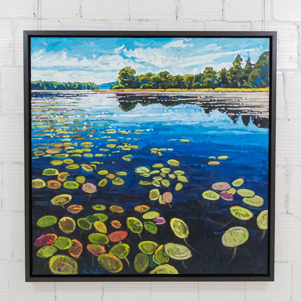 An Afternoon Paddle in Algonquin | 60" x 60" Oil on Canvas Ryan Sobkovich