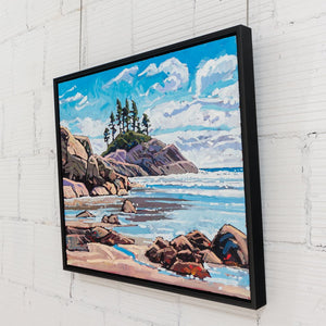 Ryan Sobkovich Captivating Shores, Vancouver Island | 30" x 36" Oil on Canvas