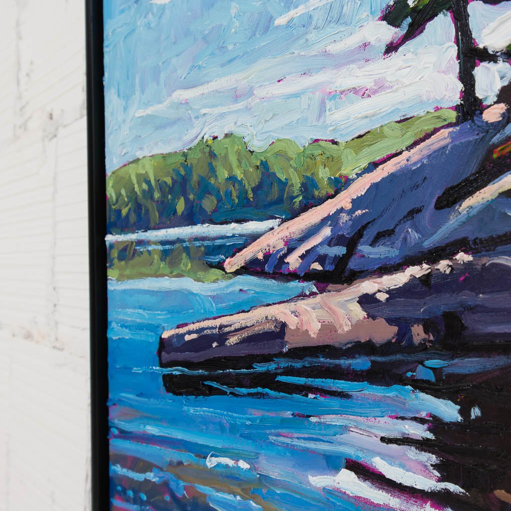 Ryan Sobkovich Crystalline Shores of Algonquin | 36" x 24" Oil on Canvas