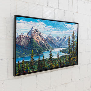Ryan Sobkovich Dynamic Rocky Mountains, BC | 36" x 60" Oil on Canvas