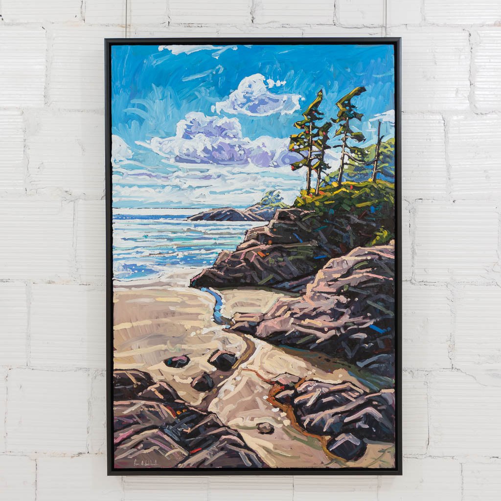 Enticing Shores, Vancouver Island | 60" x 40" Oil on Canvas Ryan Sobkovich