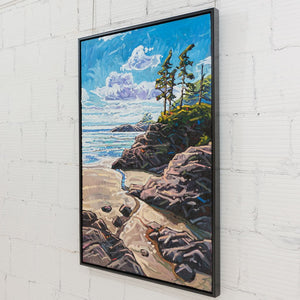 Ryan Sobkovich Enticing Shores, Vancouver Island | 60" x 40" Oil on Canvas