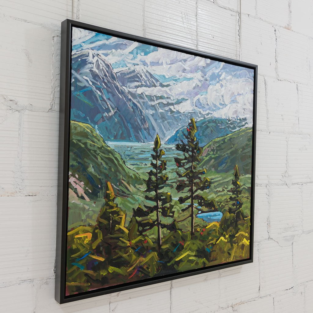 Hiking Near Whistler, BC | 40" x 40" Oil on Canvas Ryan Sobkovich