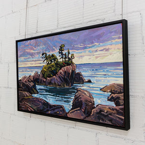 Ryan Sobkovich Low Tide at Dusk, Vancouver Island | 30" x 50" Oil on Canvas