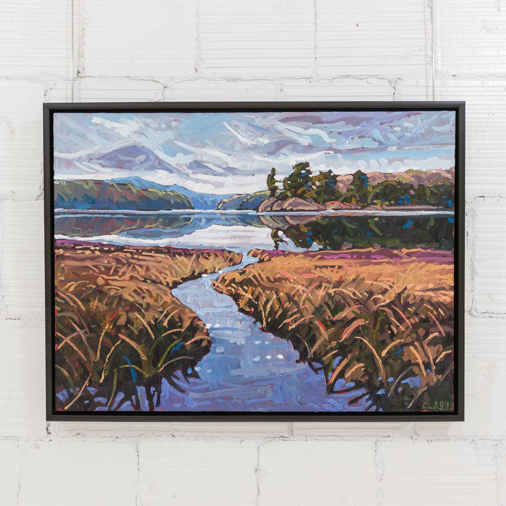 Paddling on Kakakzie Lake, Killarney | 30" x 40" Oil on Canvas Ryan Sobkovich