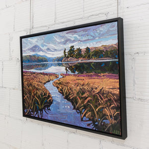 Ryan Sobkovich Paddling on Kakakzie Lake, Killarney | 30" x 40" Oil on Canvas