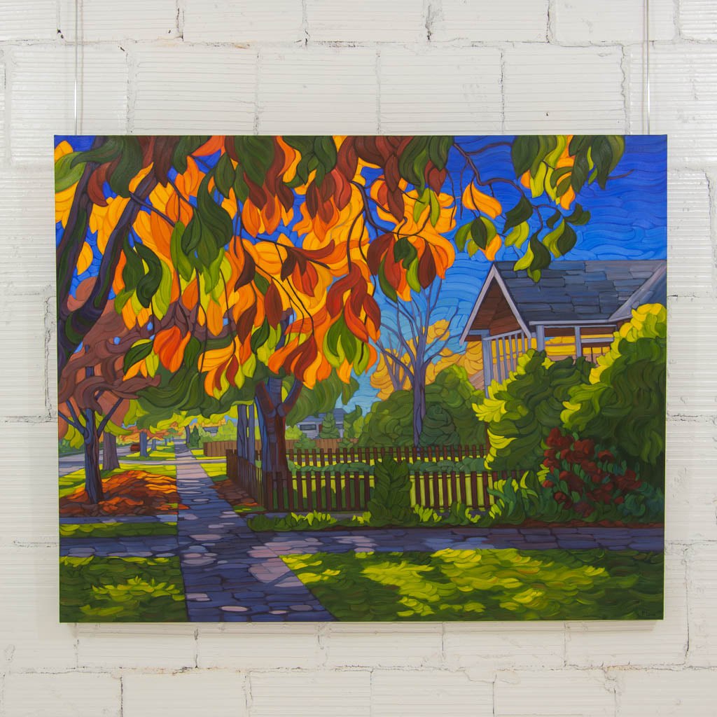 Autumn Gardens | 48&quot; x 60&quot; Oil on Canvas Mary Ann Laing