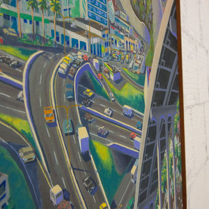 John Ogilvy 9am to 9pm | 59.5" x 58" (Diptych) Oil on Canvas